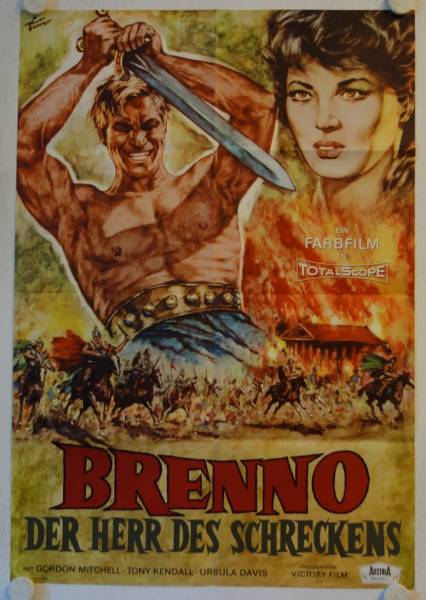 Brennus Enemy of Rome original release german movie poster